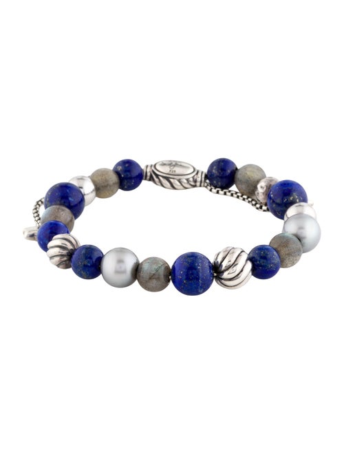 David Yurman Pearl, Lapis Lazuli & Labradorite Spiritual Bead Bracelet