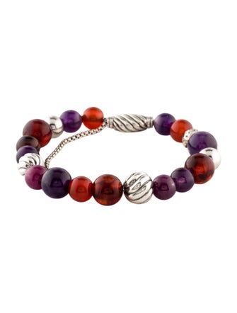 David Yurman Amber & Multi-Stone Spiritual Bead Bracelet