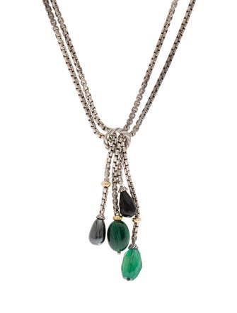 David Yurman Multistone Lavalier Necklace