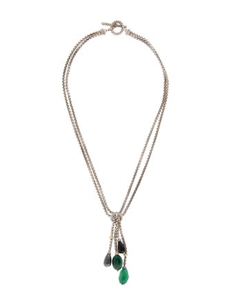 David Yurman Multistone Lavalier Necklace