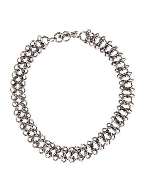 David Yurman Two-Tone Atlas Chainmail Choker Necklace
