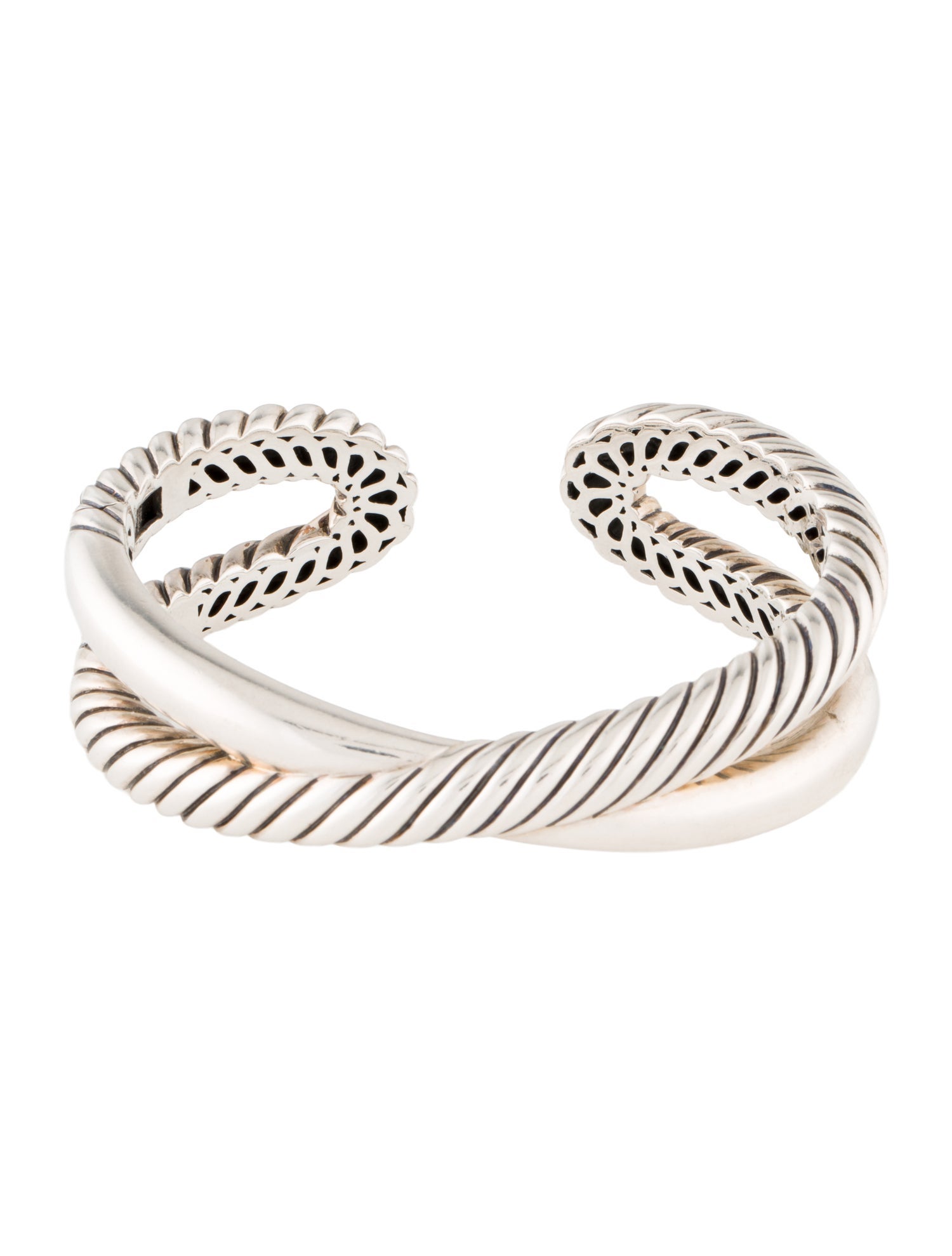 David Yurman Cable Hinged Crossover Cuff