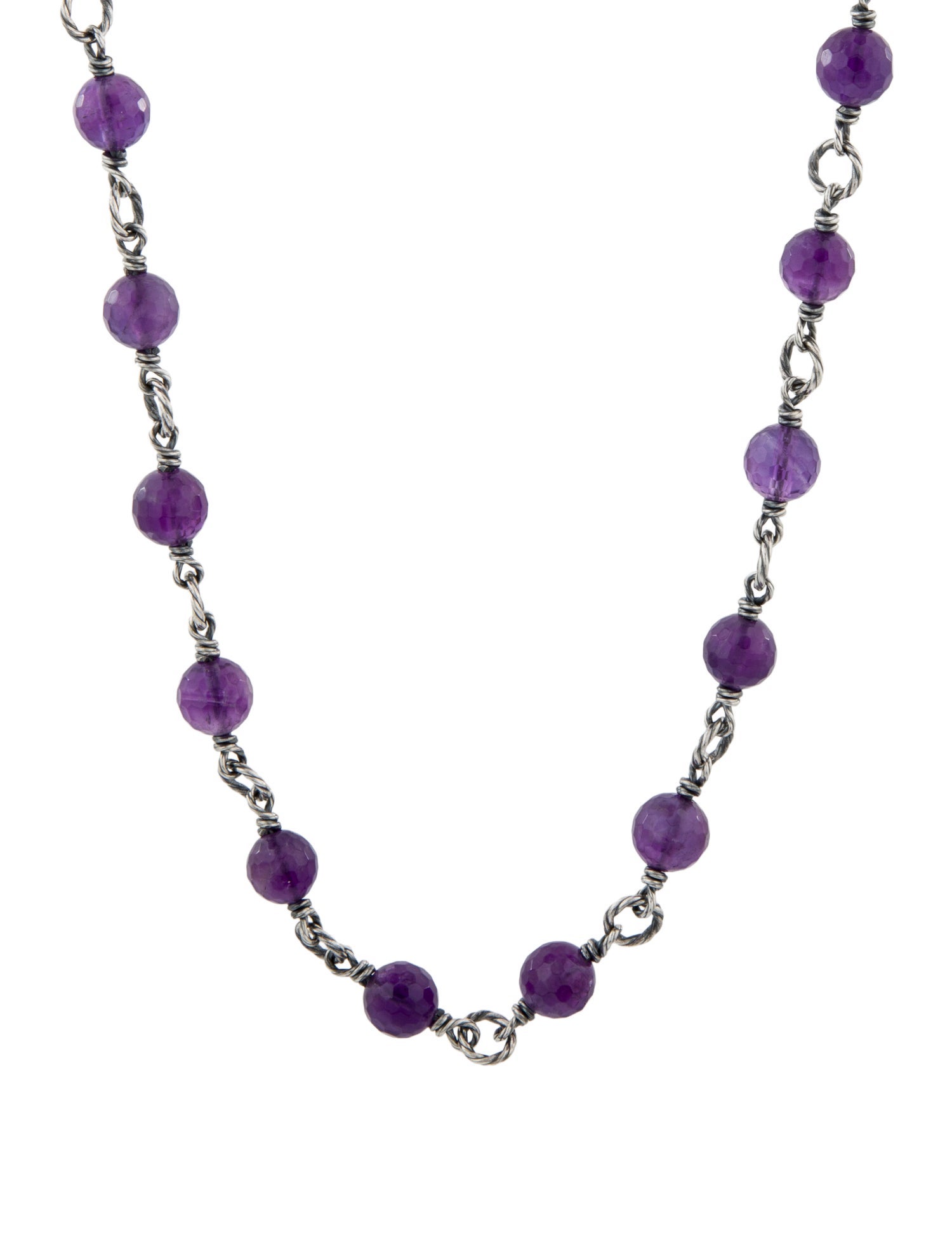 David Yurman Amethyst Bijoux Chain Necklace