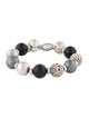 David Yurman Onyx & Hematine Bead Bracelet