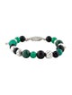 David Yurman Onyx, Malachite & Dyed Chalcedony Spiritual Bead Bracelet