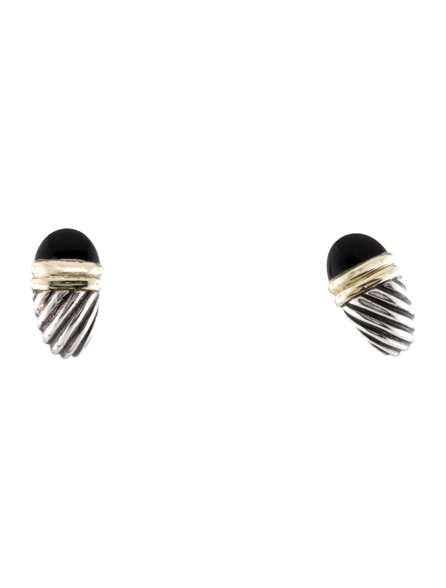 David Yurman Onyx Shrimp Earclips