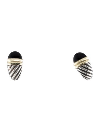 David Yurman Onyx Shrimp Earclips