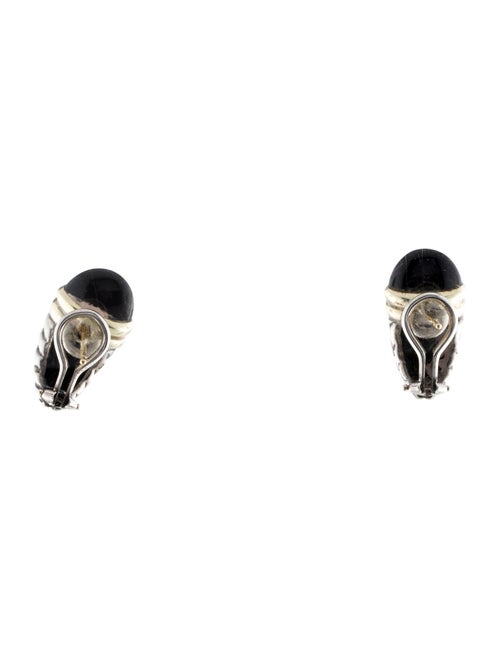 David Yurman Onyx Shrimp Earclips
