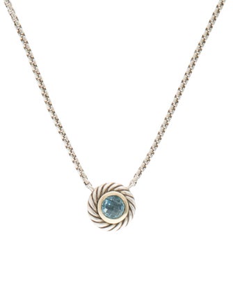 David Yurman Topaz Cookie Color Classics Pendant Necklace