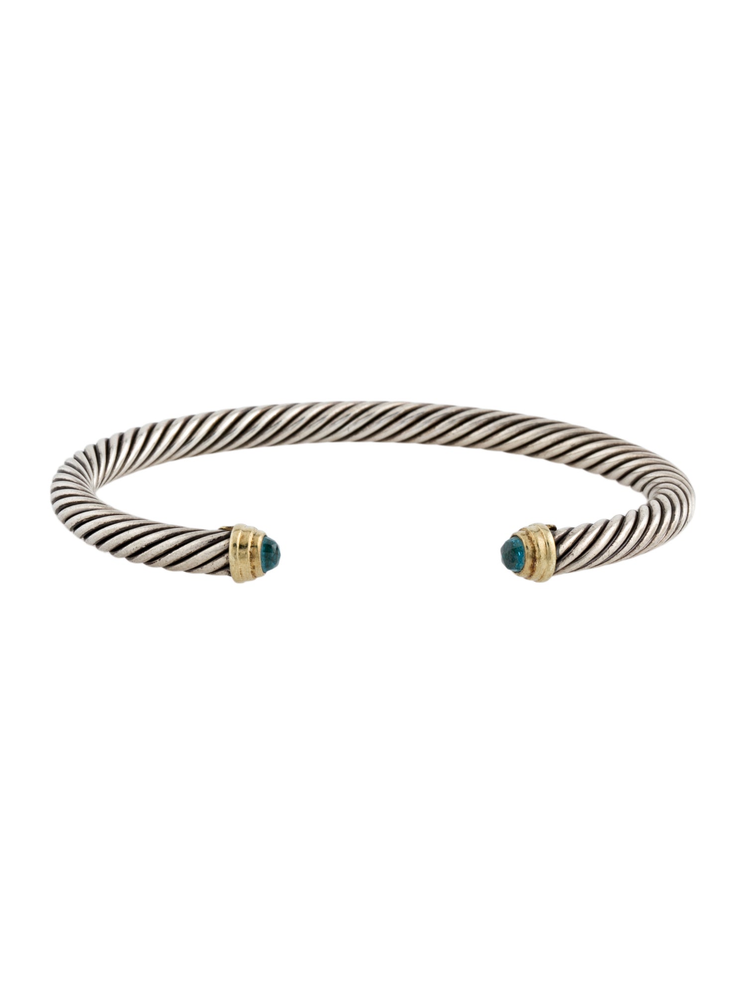 David Yurman Topaz Classic Cable Cuff Bracelet