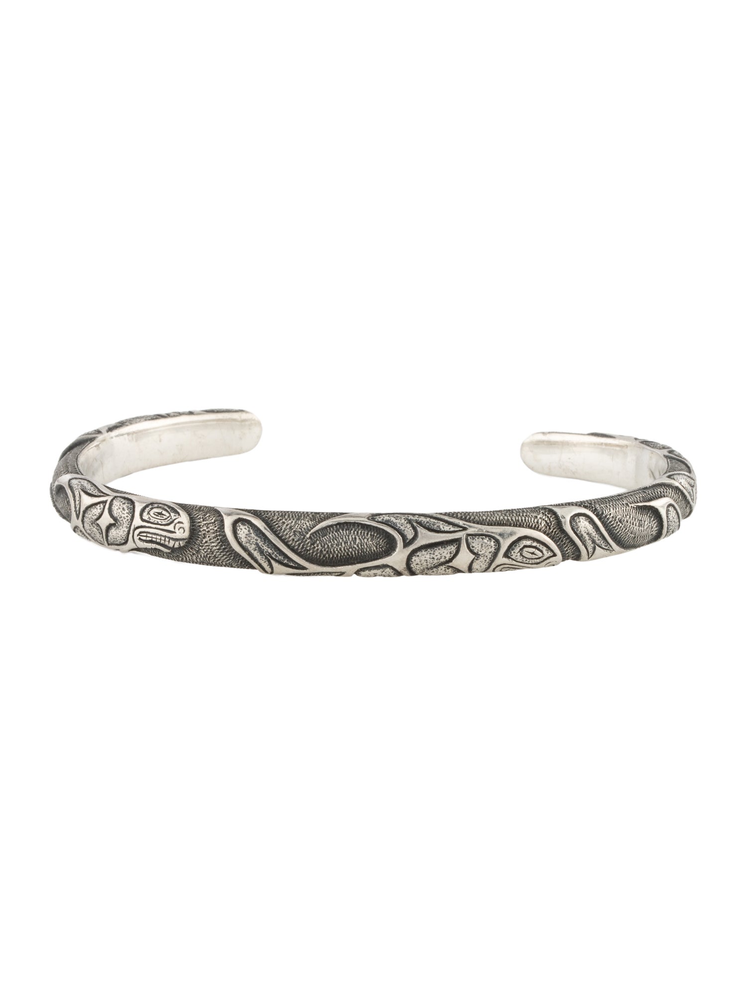David Yurman Northwest Fish Embossed Cuff Bracelet