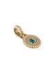 David Yurman 18K Emerald & Diamond Evil Eye Amulet