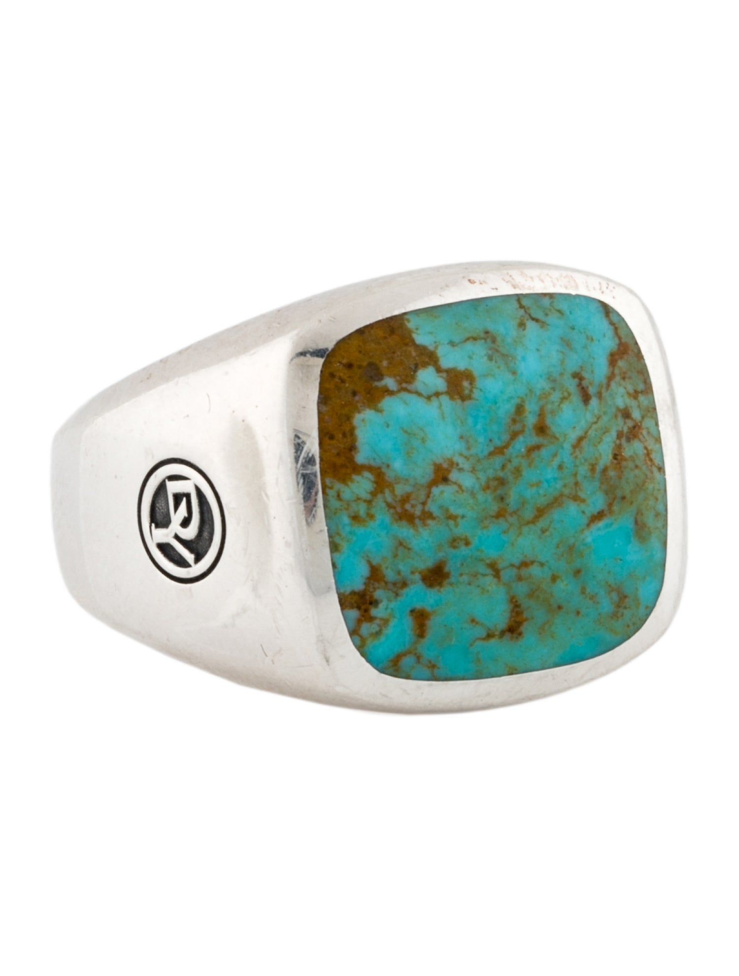 David Yurman Turquoise Exotic Stone Signet Ring