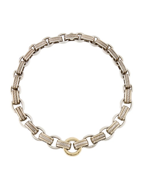David Yurman Two-Tone Cable Link Necklace