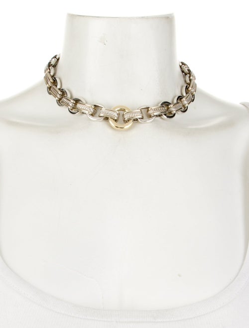 David Yurman Two-Tone Cable Link Necklace