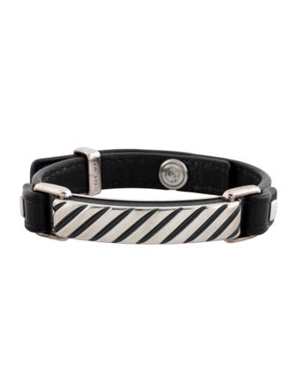 David Yurman Men's Modern Cable ID Bracelet in Black