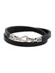 David Yurman Chevron Double-Wrap Leather Bracelet