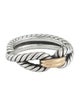 David Yurman Two-Tone Cable Loop Band Ring