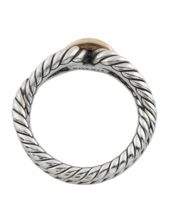 David Yurman Two-Tone Cable Loop Band Ring