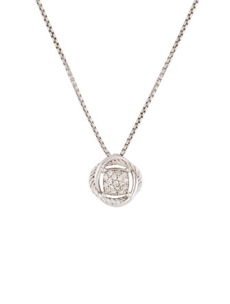 David Yurman Diamond Infinity Pendant Necklace