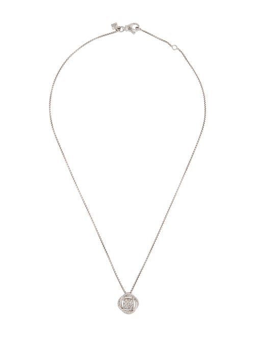 David Yurman Diamond Infinity Pendant Necklace