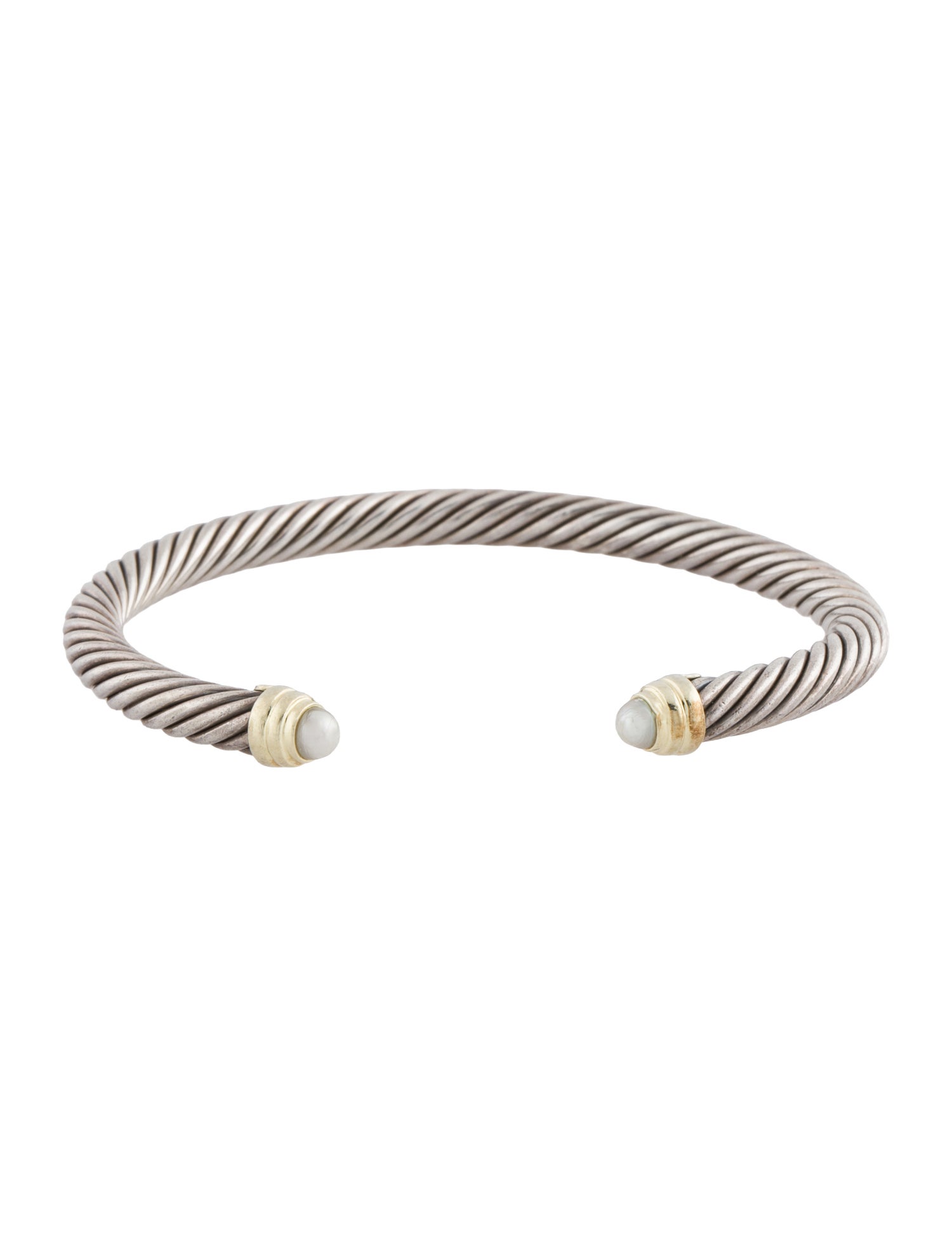 David Yurman Pearl Classic Cable Cuff Bracelet