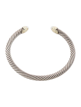 David Yurman Pearl Classic Cable Cuff Bracelet