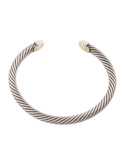 David Yurman Pearl Classic Cable Cuff Bracelet