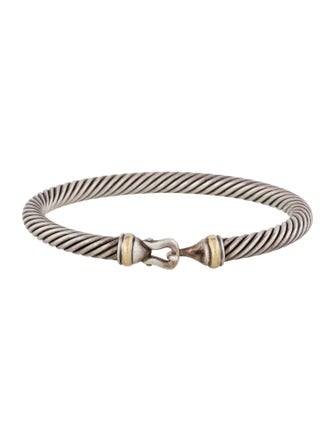 David Yurman Two-Tone Buckle Classic Cable Bracelet