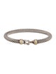 David Yurman Two-Tone Buckle Classic Cable Bracelet