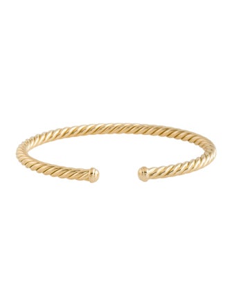David Yurman 18K Cable Flex Bracelet