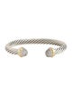 David Yurman Diamond Classic Cable Cuff Bracelet