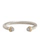 David Yurman Diamond Dome Classic Cable Cuff Bracelet