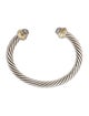 David Yurman Diamond Dome Classic Cable Cuff Bracelet