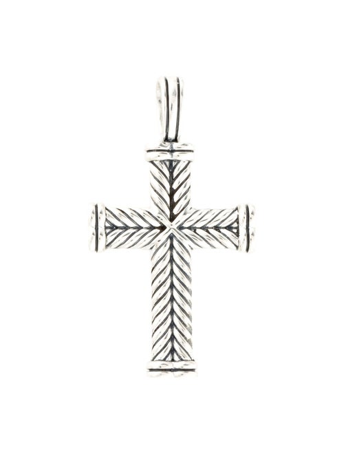 David Yurman Chevron Cross Pendant