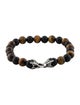 David Yurman Tiger's Eye Quartz & Onyx Bead Bracelet