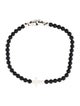 David Yurman Onyx Spiritual Beads Cross Station Bracelet