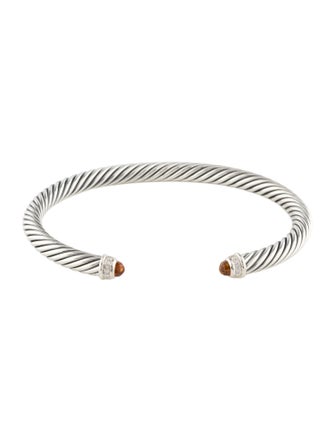 David Yurman Citrine & Diamond Cable Flex Cuff