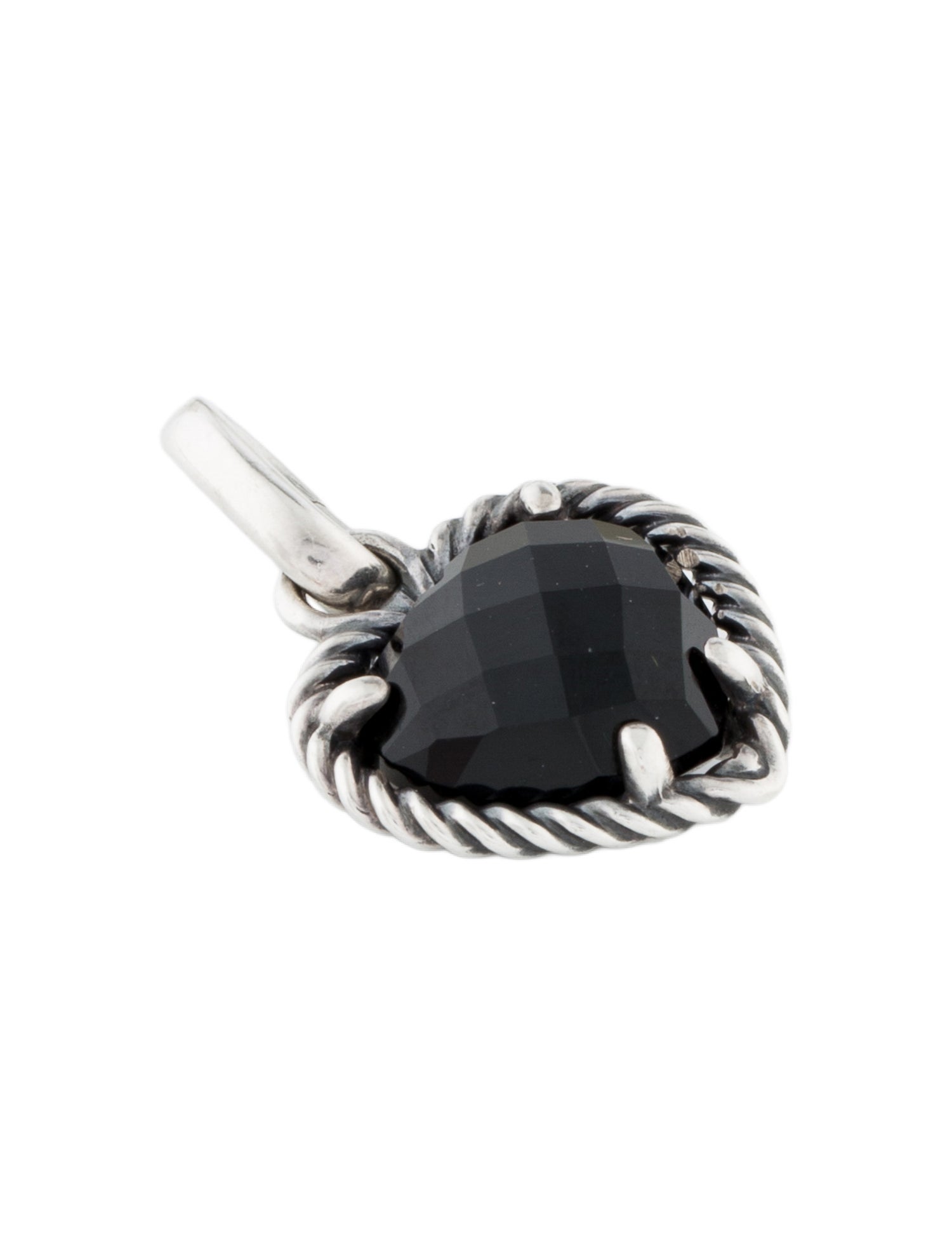 David Yurman Onyx Heart Pendant