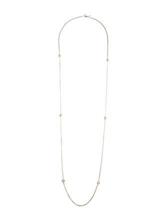 David Yurman Diamond Ball Station Necklace