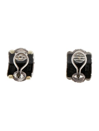 David Yurman Two-Tone Cable Earclip Earrings