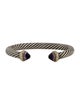 David Yurman Amethyst Classic Cable Cuff Bracelet