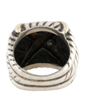 David Yurman Two-Tone X Crossover Cocktail Ring
