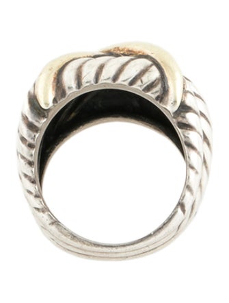 David Yurman Two-Tone X Crossover Cocktail Ring