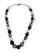 David Yurman Hematine & Onyx DY Elements Bead Necklace