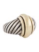 David Yurman Two-Tone Dome Cable Ring