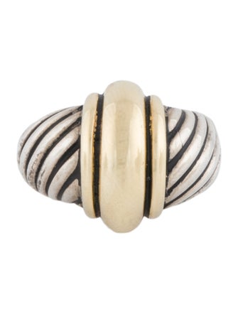 David Yurman Two-Tone Dome Cable Ring