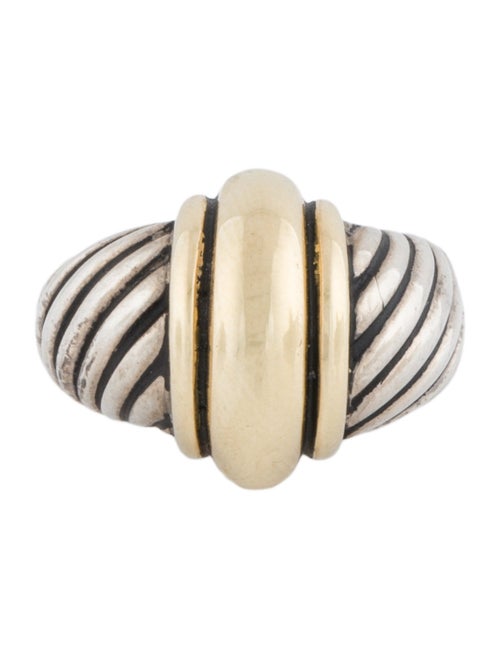 David Yurman Two-Tone Dome Cable Ring