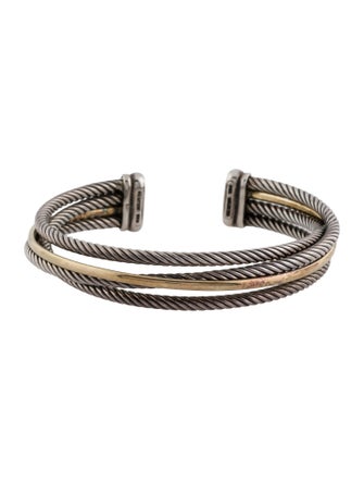 David Yurman Two-Tone Crossover Cuff Bracelet