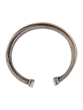 David Yurman Two-Tone Crossover Cuff Bracelet